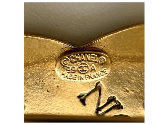 Spilla Chanel Vintage Gold D'oro - vista 4