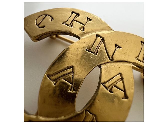Spilla Chanel Vintage Gold D'oro - vista 9