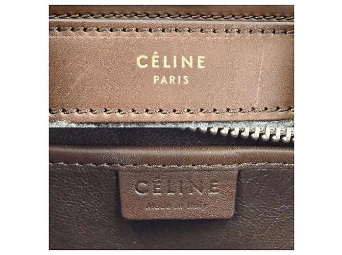 Céline Borsa a tracolla Celine Women's Luggage Nano Shopper Boa da donna Marrone - vista 5