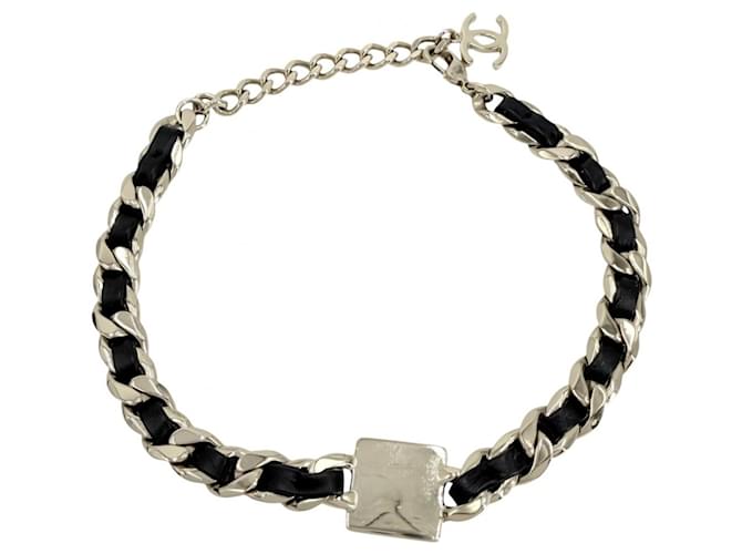 Collana Choker Chanel Coco Mark Nero D'oro - vista 2
