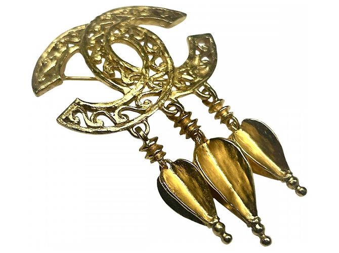 Spilla Chanel Vintage placcata oro D'oro - vista 3