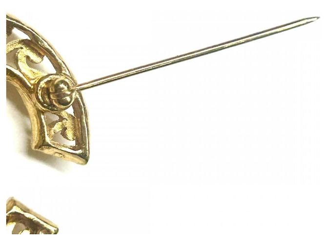 Spilla Chanel Vintage placcata oro D'oro - vista 6