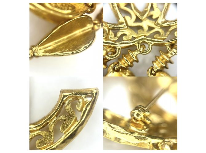 Spilla Chanel Vintage placcata oro D'oro - vista 7