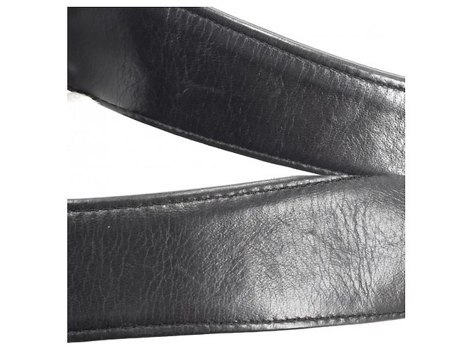 Bowling Borsa a mano Chanel in pelle nera - Design Chocolate Bar Nero - vista 9