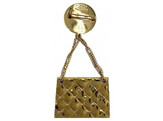 Spilla Chanel Vintage placcata oro D'oro - vista 2
