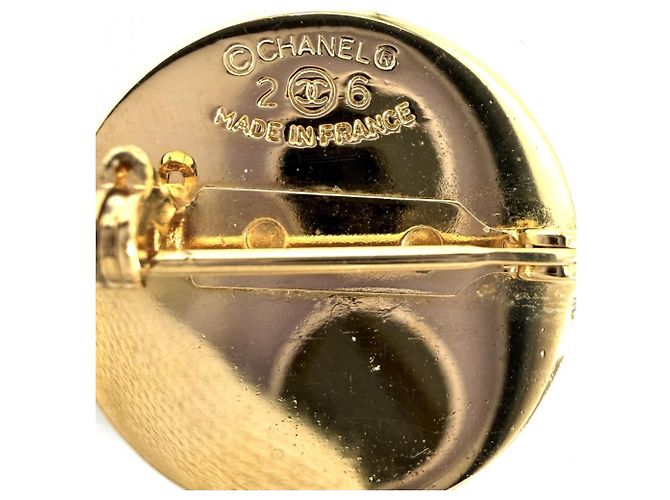 Spilla Chanel Vintage placcata oro D'oro - vista 3