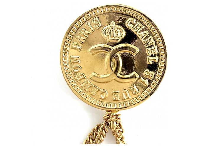 Spilla Chanel Vintage placcata oro D'oro - vista 4