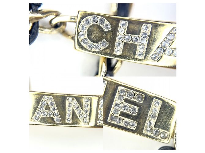 Bracciale Charm in pelle nera Chanel Nero - vista 7