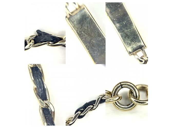 Bracciale Charm in pelle nera Chanel Nero - vista 8