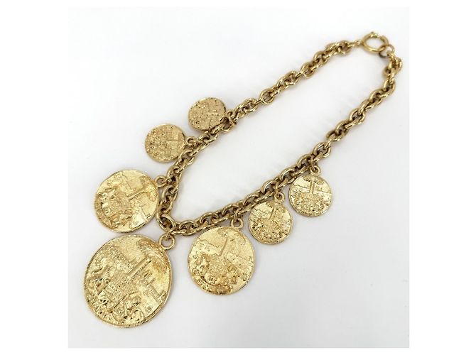 Collana Chanel Vintage Gold D'oro - vista 3