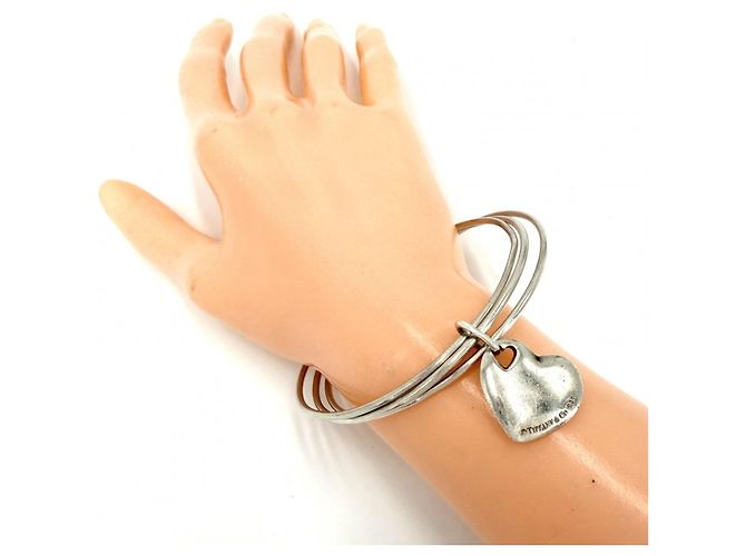 Bracciale rigido a tre fili con cuore Tiffany & Co. - vista 3
