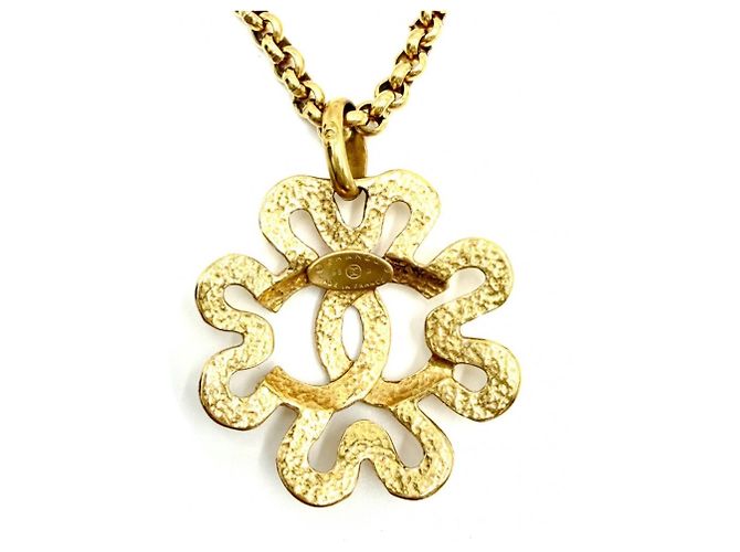 Collana Vintage Flower Coco Mark da donna Chanel D'oro - vista 2