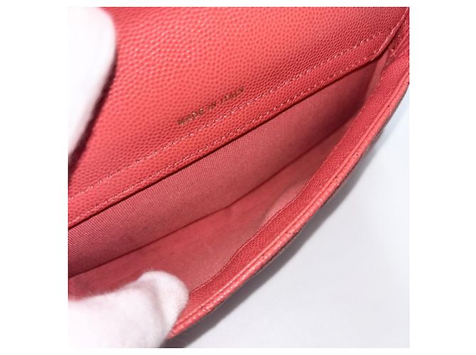 Portafoglio con catena Matelassé Chanel da donna Rosso - vista 5