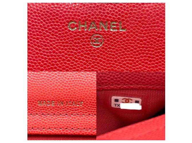 Portafoglio con catena Matelassé Chanel da donna Rosso - vista 6