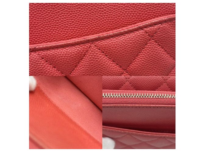 Portafoglio con catena Matelassé Chanel da donna Rosso - vista 7