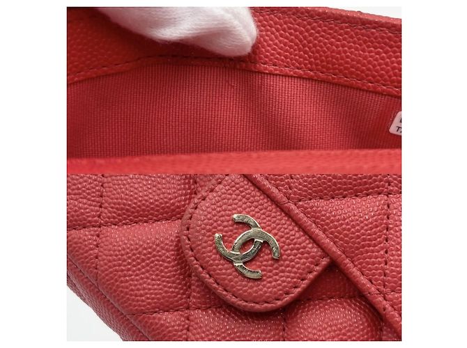 Portafoglio con catena Matelassé Chanel da donna Rosso - vista 8