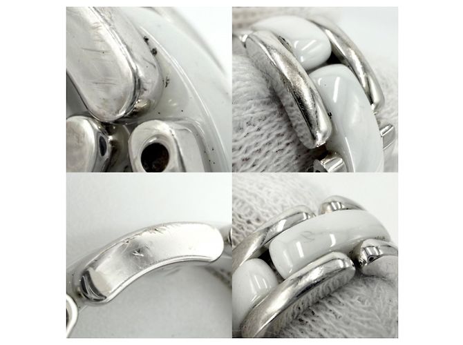 Anello a fascia Chanel da donna in argento e oro bianco - vista 5