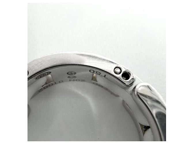 Anello a fascia Chanel da donna in argento e oro bianco - vista 6