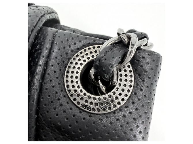 Borsa a tracolla Chanel in pelle nera Nero - vista 10