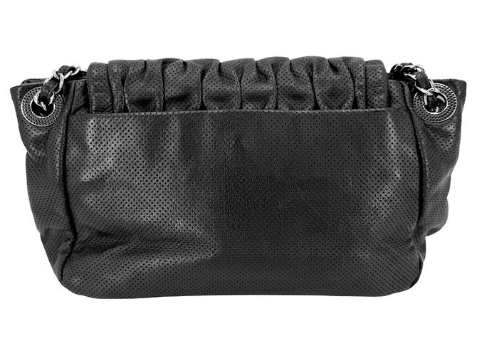 Borsa a tracolla Chanel in pelle nera Nero - vista 2