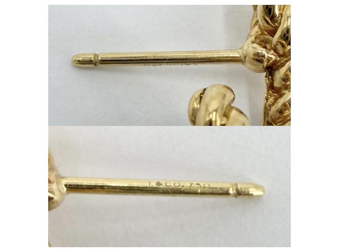 Orecchini Tiffany & Co. in oro giallo 18K con goccia di perla - vista 3