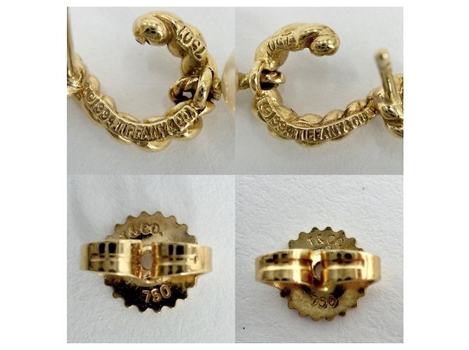Orecchini Tiffany & Co. in oro giallo 18K con goccia di perla - vista 5