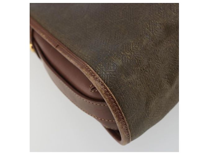 Borsa a tracolla GUCCI in tela PVC beige e oro Auth ep15035 D'oro - vista 16