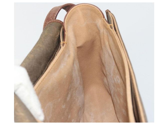 Borsa a tracolla GUCCI in tela PVC beige e oro Auth ep15035 D'oro - vista 19