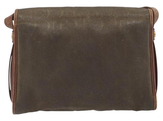 Borsa a tracolla GUCCI in tela PVC beige e oro Auth ep15035 D'oro - vista 2