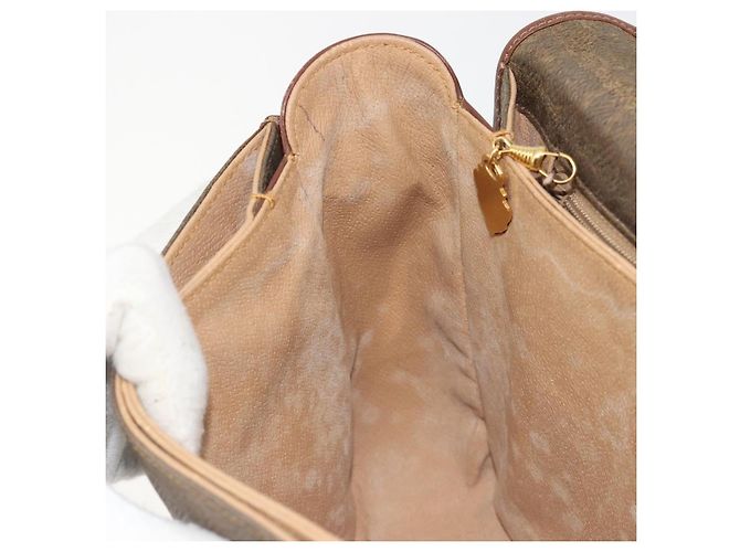 Borsa a tracolla GUCCI in tela PVC beige e oro Auth ep15035 D'oro - vista 20
