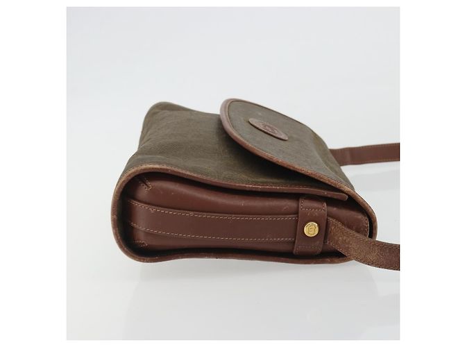 Borsa a tracolla GUCCI in tela PVC beige e oro Auth ep15035 D'oro - vista 3