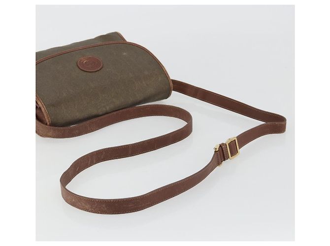 Borsa a tracolla GUCCI in tela PVC beige e oro Auth ep15035 D'oro - vista 7