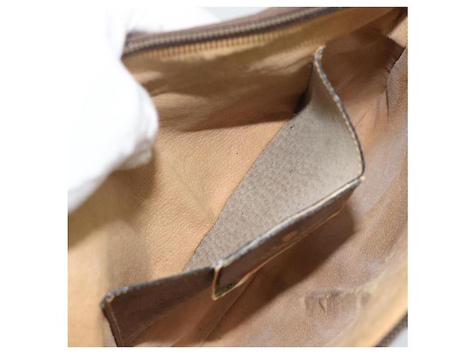 Borsa a Spalla GUCCI GG Supreme Web Sherry Line PVC Beige 904 02 047 Auth BA13710 - vista 11