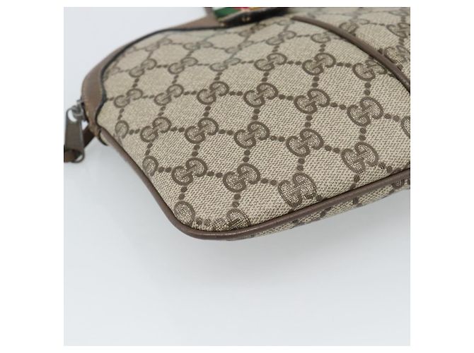 Borsa a Spalla GUCCI GG Supreme Web Sherry Line PVC Beige 904 02 047 Auth BA13710 - vista 15