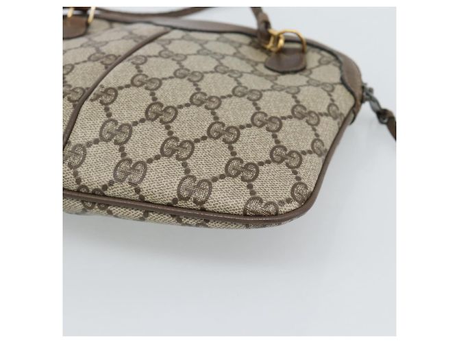 Borsa a Spalla GUCCI GG Supreme Web Sherry Line PVC Beige 904 02 047 Auth BA13710 - vista 16