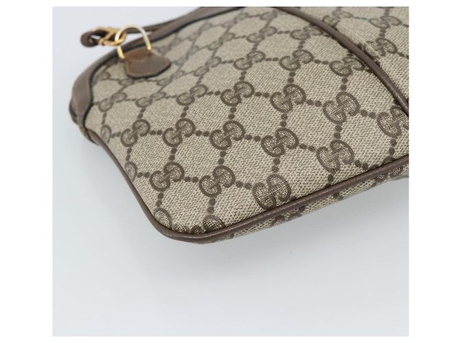 Borsa a Spalla GUCCI GG Supreme Web Sherry Line PVC Beige 904 02 047 Auth BA13710 - vista 17