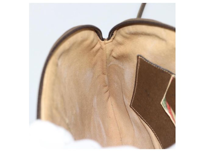 Borsa a Spalla GUCCI GG Supreme Web Sherry Line PVC Beige 904 02 047 Auth BA13710 - vista 21