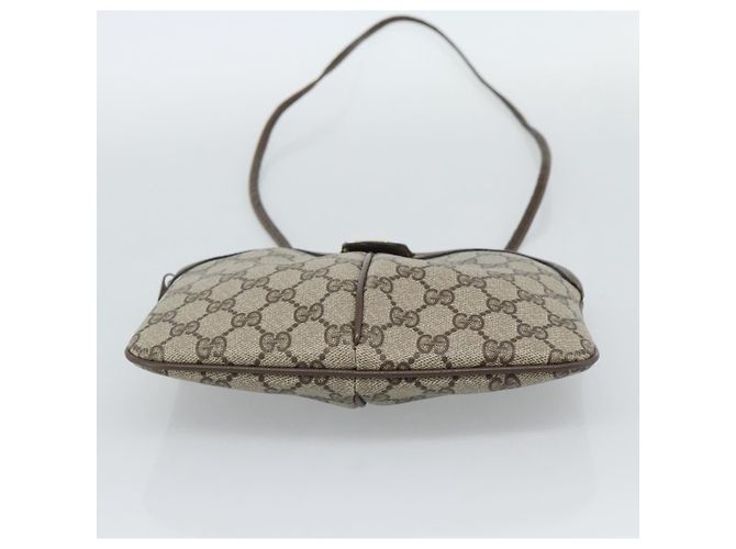 Borsa a Spalla GUCCI GG Supreme Web Sherry Line PVC Beige 904 02 047 Auth BA13710 - vista 5