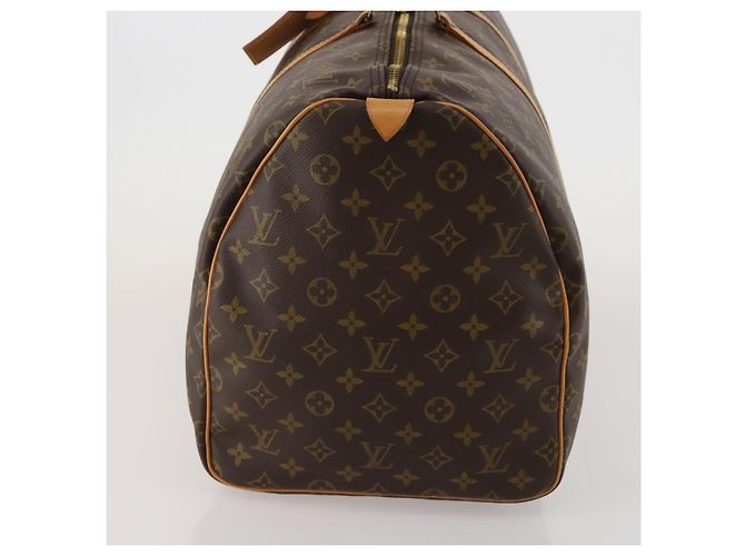 LOUIS VUITTON Monogram Keepall 55 Boston Bag M41424 LV Auth 188502SAV Monogramma - vista 3