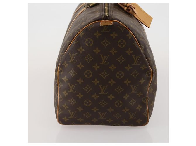 LOUIS VUITTON Monogram Keepall 55 Boston Bag M41424 LV Auth 188502SAV Monogramma - vista 4