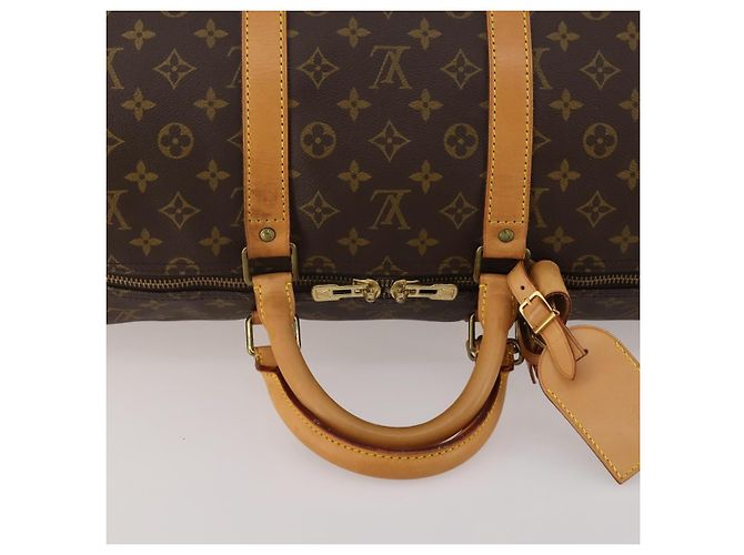 LOUIS VUITTON Monogram Keepall 55 Boston Bag M41424 LV Auth 188502SAV Monogramma - vista 7
