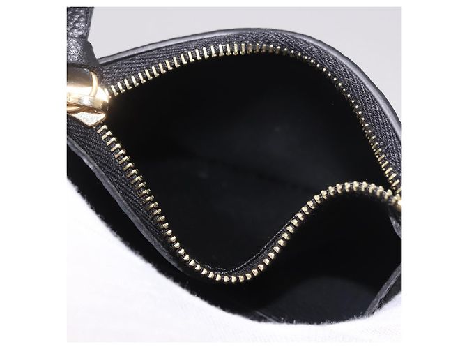 LOUIS VUITTON Monogram Empreinte Porte Monnaie Rosary Black M81455 Auth 189016 Negro - vista 12