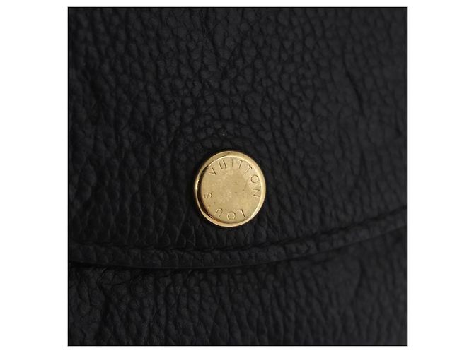 LOUIS VUITTON Monogram Empreinte Porte Monnaie Rosary Black M81455 Auth 189016 Negro - vista 17