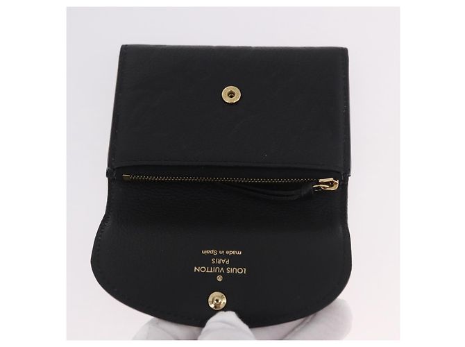 LOUIS VUITTON Monogram Empreinte Porte Monnaie Rosary Black M81455 Auth 189016 Negro - vista 18
