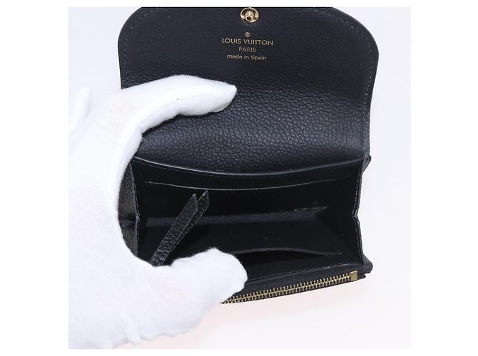 LOUIS VUITTON Monogram Empreinte Porte Monnaie Rosary Black M81455 Auth 189016 Negro - vista 9