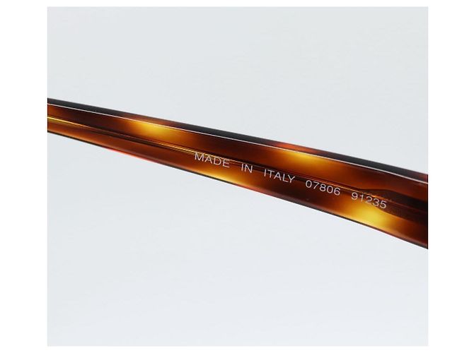 Gafas de sol CHANEL COCO Mark de plástico Marrón Oro CC Auth 189997M Castaño Dorado - vista 11