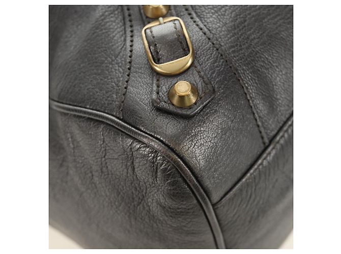 BALENCIAGA Borsa Classic Vero in Pelle Grigia 235216 Auth 189775SM - vista 17