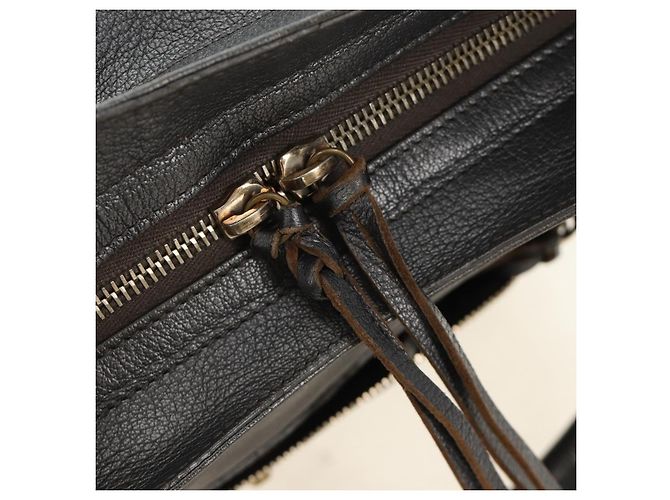 BALENCIAGA Borsa Classic Vero in Pelle Grigia 235216 Auth 189775SM - vista 23