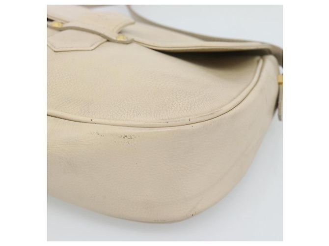 Borsa a Spalla SAINT LAURENT in Pelle Beige Oro Auth bs35833 D'oro - vista 10