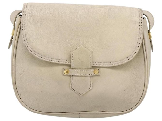 Borsa a Spalla SAINT LAURENT in Pelle Beige Oro Auth bs35833 D'oro - vista 13